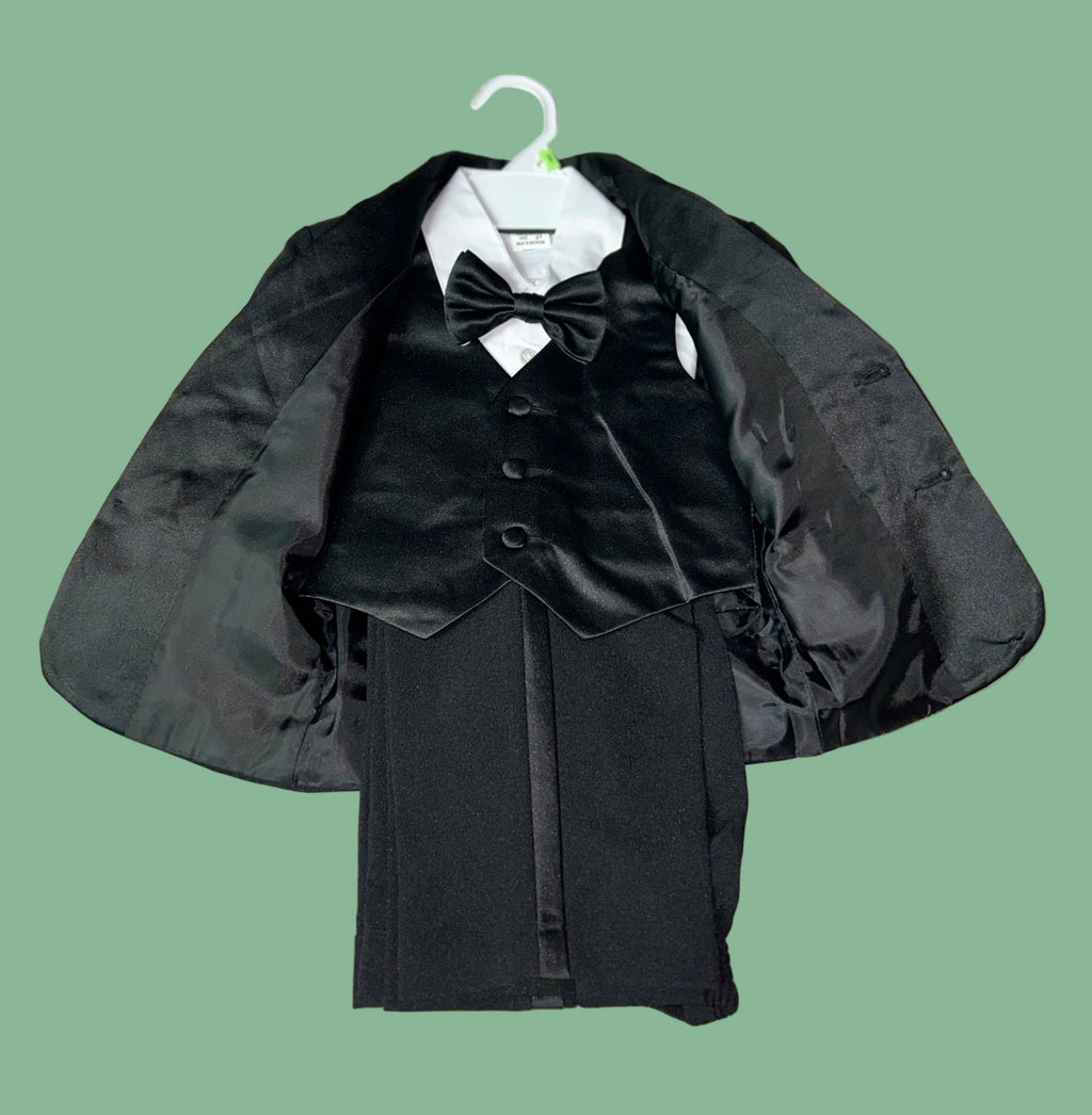 All Blacks Satin Accent Suit